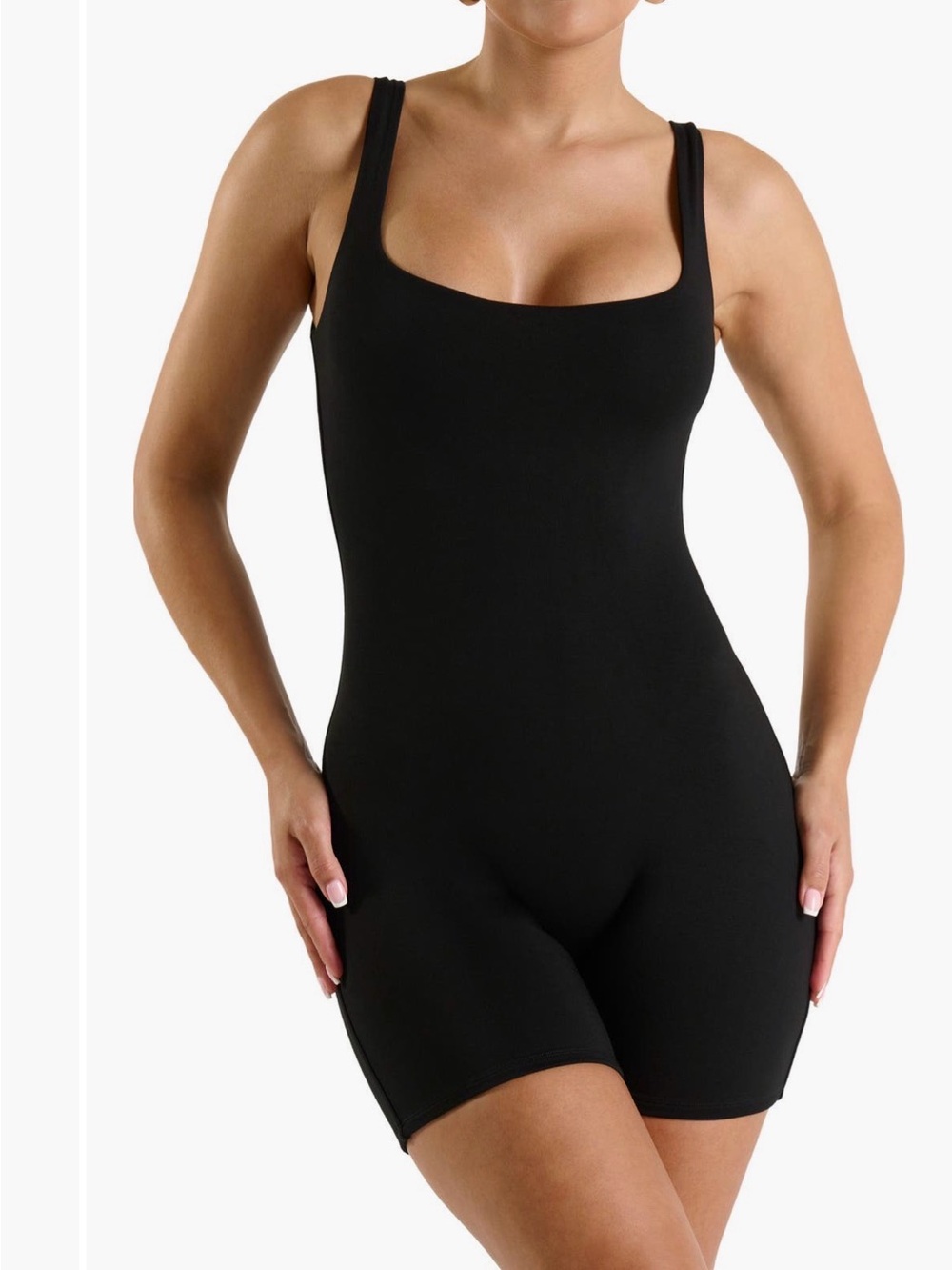 naked wardrobe Black Seamless Sculpting Bodysuit
